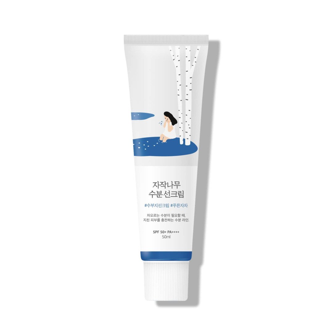 „Round Lab“ – beržų sulčių drėkinamasis kremas nuo saulės SPF50+ PA++++ – 50 ml